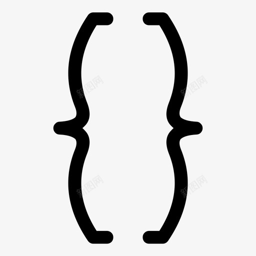 括号标点符号数学图标svg_新图网 https://ixintu.com 书写部分 代码 创意 括号 指示器 数学 标点符号 结束 绘图 计算