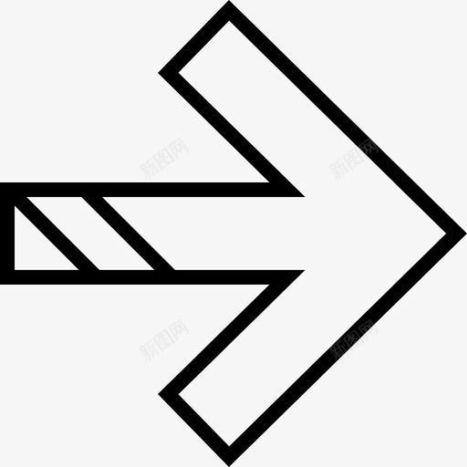箭头大方向图标svg_新图网 https://ixintu.com 右 大 寻呼机 指针 方向 点 箭头 箭头2 跟随