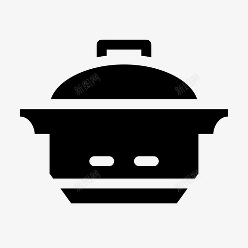 采购产品电饭煲物品碗图标svg_新图网 https://ixintu.com 压力锅 厨房雕刻 展示件 材料 物品 碗 采购产品电饭煲