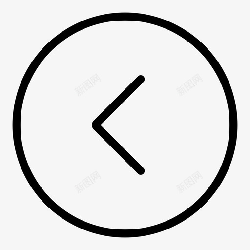 左返回上一个图标svg_新图网 https://ixintu.com ui大纲 上一个 减法 删除 后退 多个 左 左箭头 指示 添加 返回