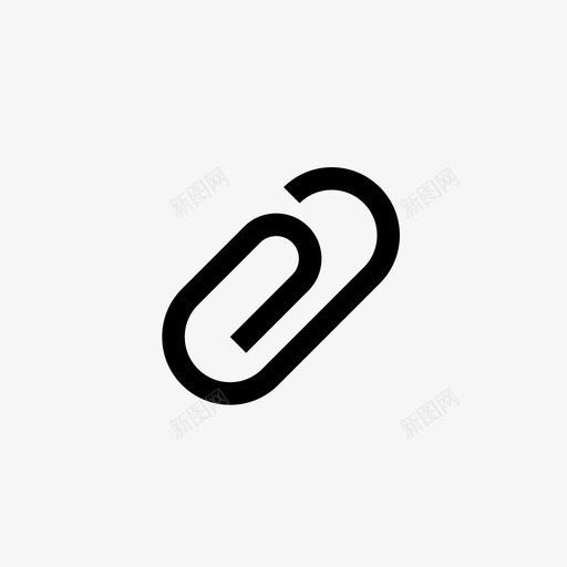 回形针订书钉塑料图标svg_新图网 https://ixintu.com 96x96像素完美 回形针 固定 在一起 塑料 接口适用于应用程序48x48 订书钉 连接 附件