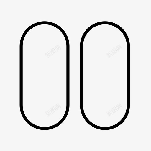 暂停按钮视图停止图标svg_新图网 https://ixintu.com 严肃 停止 十二生肖 占星术 弓箭手 暂停按钮 电影 视图 音乐