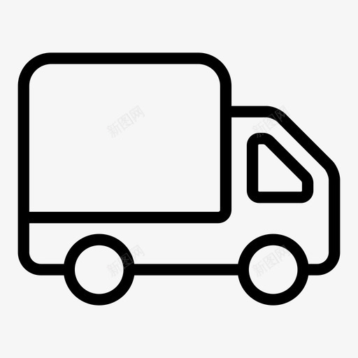 卡车下一个转弯标志图标svg_新图网 https://ixintu.com 下一个转弯 交付 卡车 另一个 多个 忽略 标志 瘦轮廓用户界面 车辆 运输