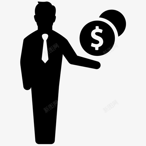 收入商业金融图标svg_新图网 https://ixintu.com 储蓄 利润 商业 商务人士第二卷 工资 收入 货币 金融