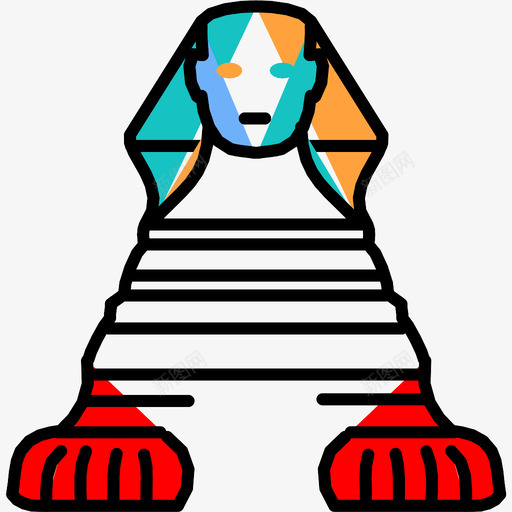 斯芬克斯图标svg_新图网 https://ixintu.com 斯芬克斯