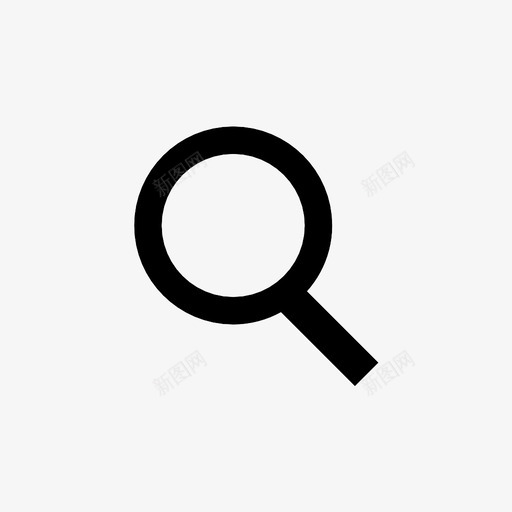 放大镜特写查找图标svg_新图网 https://ixintu.com gui 搜索 放大 放大镜 查找 检查 特写