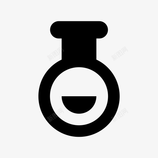 烧瓶医疗保健材料标图标svg_新图网 https://ixintu.com 医疗保健材料设计图标 烧瓶