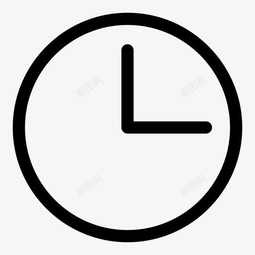 时钟小时分钟图标svg_新图网 https://ixintu.com 分钟 十二 小时 手表 时钟 时间 用户界面粗轮廓 计时器