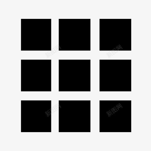 网格框架矩阵图标svg_新图网 https://ixintu.com 仪表板 框架 矩阵 网格 网络 表格