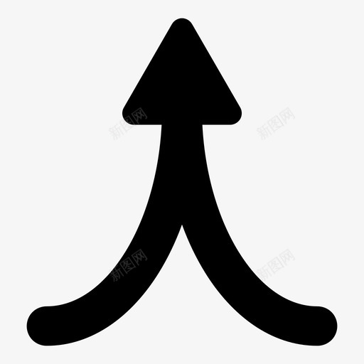 合并组合合并箭头图标svg_新图网 https://ixintu.com 合并 合并箭头 向上 导航箭头 线条 组合 聚合 连接