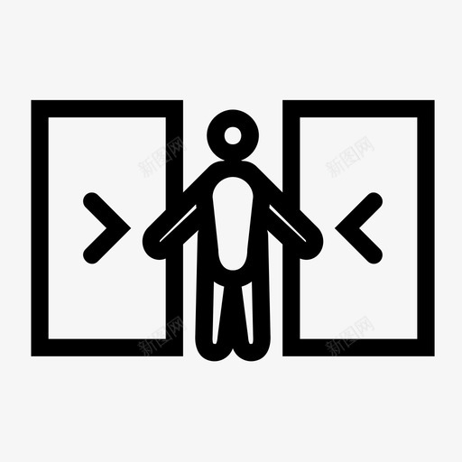 关门被困启动图标svg_新图网 https://ixintu.com 信息 关门 关闭 十二宫 启动 图形 点击 紧急出口 被困