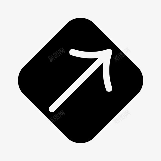 对角线箭头对角箭头倾斜图标svg_新图网 https://ixintu.com 倾斜 删除 加号 向前 对角箭头 对角线箭头 忽略 指示 方形 线箭头
