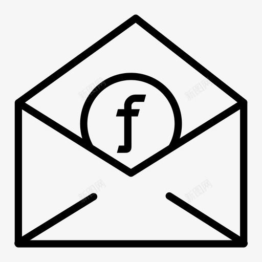 信封钱信息图标svg_新图网 https://ixintu.com 信封 信息 快递 材料 荷兰盾 货币 邮件 邮寄 钱