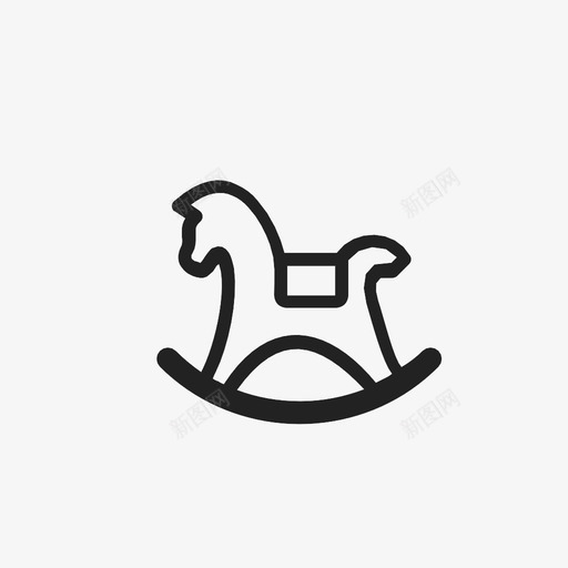 摇摆马骑马玩图标svg_新图网 https://ixintu.com 减法 删除 另一个 多个 忽略 摇摆马 有趣 玩 骑马