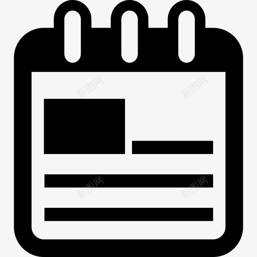 带有打印图像和文本行的日历界面符号日历图标svg_新图网 https://ixintu.com 带有打印图像和文本行的日历界面符号 日历图标