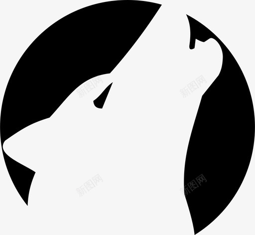 狼动物狗图标svg_新图网 https://ixintu.com 动物 嚎叫 土狼 狐狸 狗 狼 野狗 野生