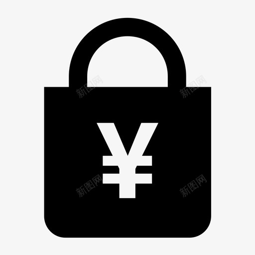 日元锁非货币日本时钟图标svg_新图网 https://ixintu.com 安全 日元锁 日本时钟 硬货币 软货币 金融 银行 非货币