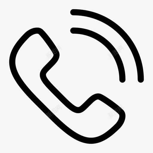 电话已接电话派图标svg_新图网 https://ixintu.com 代 客服 已接电话 智能手机用户界面薄 来电 毛林 派 清洁 电话 组