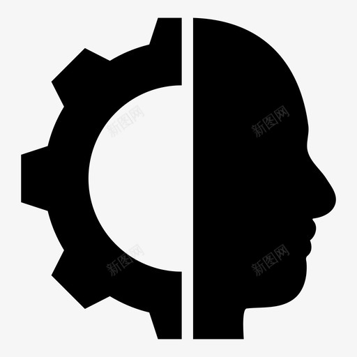 机器人非人类机械图标svg_新图网 https://ixintu.com 人工智能 人脸 化身 工程 智能 未来派 机器人 机械 电子人 配置 非人类