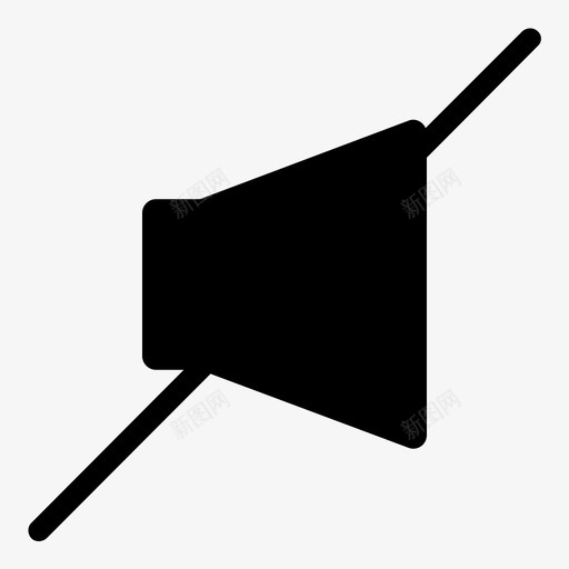 静音静音关音乐关图标svg_新图网 https://ixintu.com 静音 静音关音乐关