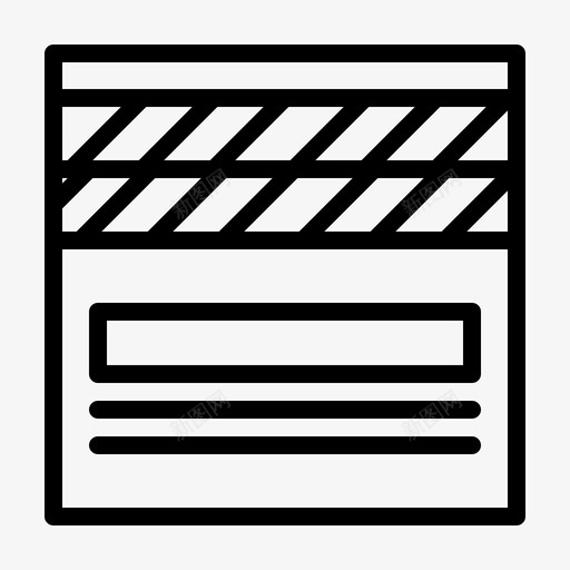 拍板视频制作电影图标svg_新图网 https://ixintu.com 导演 拍板 权威 枢纽 电影 电影制作 视频制作