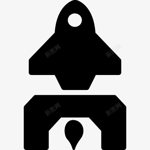 发射火箭到外层空间运输外太空图标svg_新图网 https://ixintu.com 发射火箭到外层空间 外太空 运输
