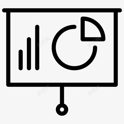 演示分析会议室图标svg_新图网 https://ixintu.com 会议室 分析 图形 布局 报告 数据 显示 演示 自由设置线图标 语音