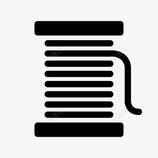 线轴线圈工艺图标svg_新图网 https://ixintu.com 卷轴 工艺 线 线圈 线轴 绗缝 缝纫 裁缝 针线 针织裁剪工艺