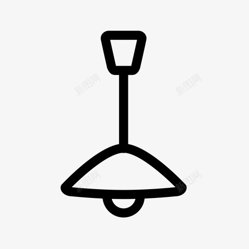 灯具吊灯吊坠图标svg_新图网 https://ixintu.com 吊坠 吊灯 室内图标集 灯具 钟摆 铲子