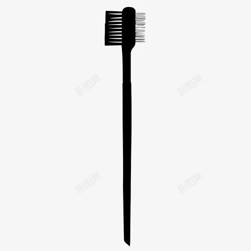 眉毛刷涂抹器美容图标svg_新图网 https://ixintu.com 刷子 化妆品 涂抹器 眉毛刷 美容 美容刷