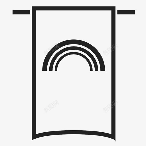 彩虹横幅展示件标记图标svg_新图网 https://ixintu.com 天空 展示件 幸运 彩虹横幅 指示器 旗帜 标记 标识 爱尔兰 颜色