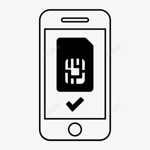 sim卡芯片数据存储图标svg_新图网 https://ixintu.com sim卡 唯一 存储卡 序列号 手机 数据存储 用户 移动集合1 芯片 身份