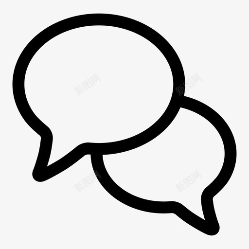 会话文本语音泡泡图标svg_新图网 https://ixintu.com ui粗轮廓 人物 会话 单词 文本 消息 聊天泡泡 语音泡泡 通信