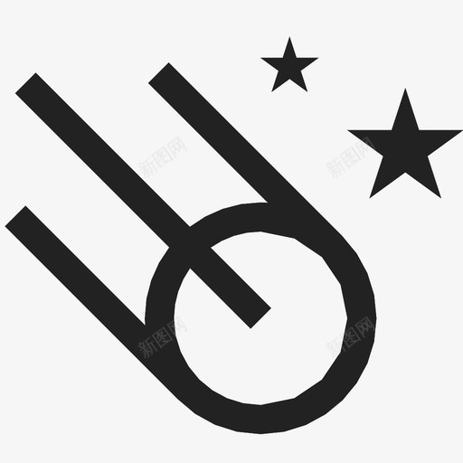彗星恒星太阳系图标svg_新图网 https://ixintu.com 地球 天文学 太阳系 尾巴 彗星 恒星 流星 热量 陨石