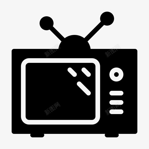 电视电视机房间图标svg_新图网 https://ixintu.com 商业 娱乐 广告 房地产 房间 生活 电视 电视机 设施 高清