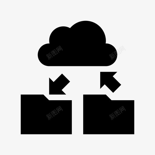 云文件夹安全保存图标svg_新图网 https://ixintu.com 上传 云数据 云文件夹 云计算 保存 信息媒体 安全 数据可访问性 数据存储材料设计图标 谷歌