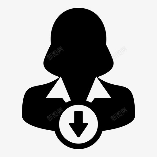 用户某人个人图标svg_新图网 https://ixintu.com 上 下箭头 下箭头图标 下载 个人 凡人 女人 左 某人 用户 用户图标用户右 管理员
