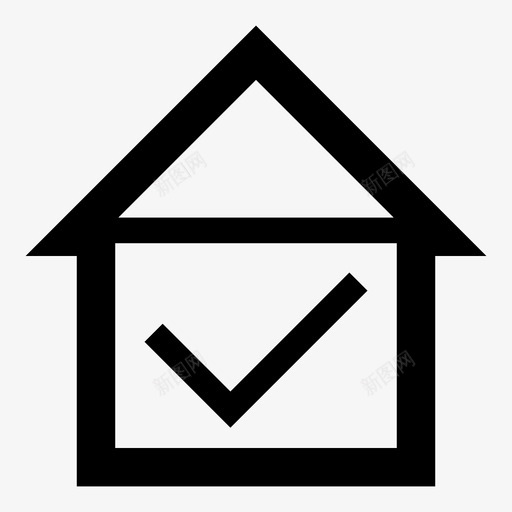 房子检查标记太出售图标svg_新图网 https://ixintu.com 出售 制造 和 太 好 家 战争 房子检查标记 有用的图标建筑物建设 爱