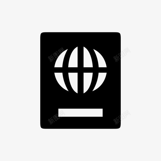 护照文件身份证图标svg_新图网 https://ixintu.com 印刷品 地址证明 护照 文件 旅行 旅行导航 记录 身份证