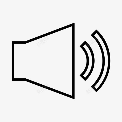 声音音频按钮声音开大图标svg_新图网 https://ixintu.com 声音 音频按钮声音开大