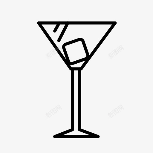 马提尼杯推迟加图标svg_新图网 https://ixintu.com 加 另一个 工会 忽略 推迟 酒吧 饮料 马提尼杯
