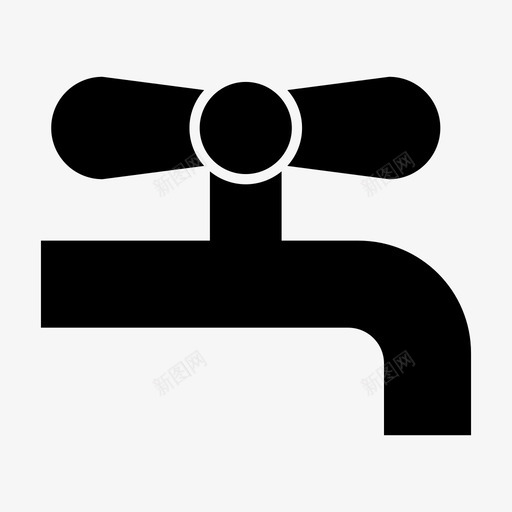 水龙头固定装置水槽图标svg_新图网 https://ixintu.com 喷口 固定装置 水 水槽 水龙头 洗手 著名图标雕文 龙头