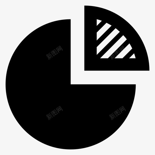 饼图统计大小图标svg_新图网 https://ixintu.com 分析 圆圈 块 大小 市场份额 符号第二卷 统计 部分 饼图