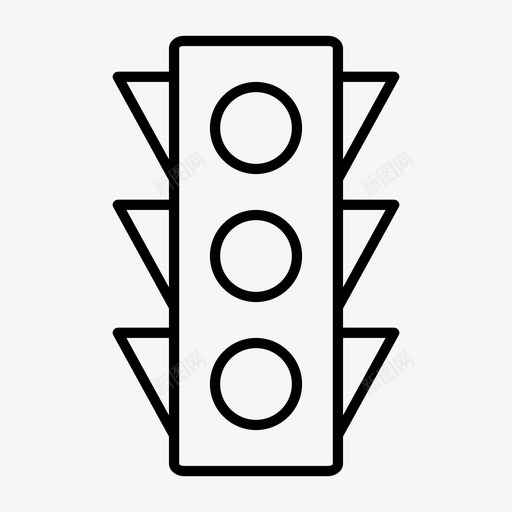 红绿灯开车走图标svg_新图网 https://ixintu.com 停车 安全 开车 旅行 灯 瘦 红绿灯 走 运输