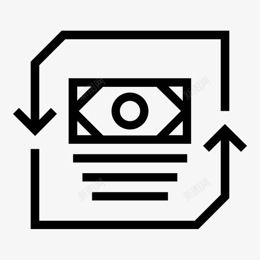 金融交换延期付款货币图标svg_新图网 https://ixintu.com 业务 交易 另一个 延期付款 新鲜 标记 添加 货币 金融交换