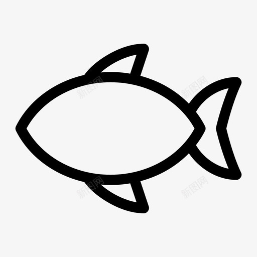 鱼水生鳕鱼图标svg_新图网 https://ixintu.com 厨房介质 尾巴 水生 海 游泳 食物 鱼 鳍 鳕鱼