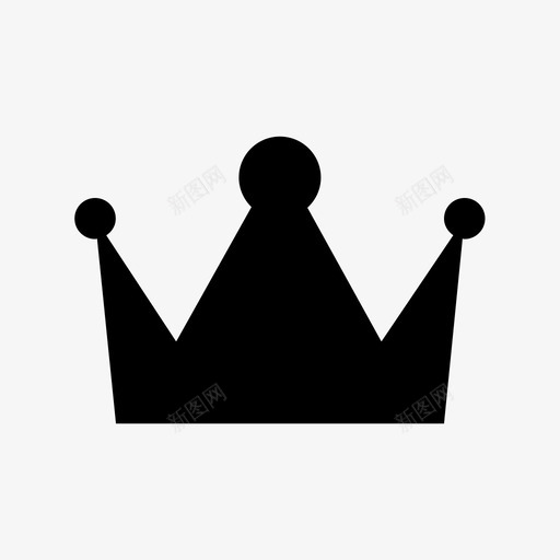 皇冠头饰王权图标svg_新图网 https://ixintu.com 圣诞和复活节材料设计图标 头饰 王权 皇冠 皇室 贵族 领袖