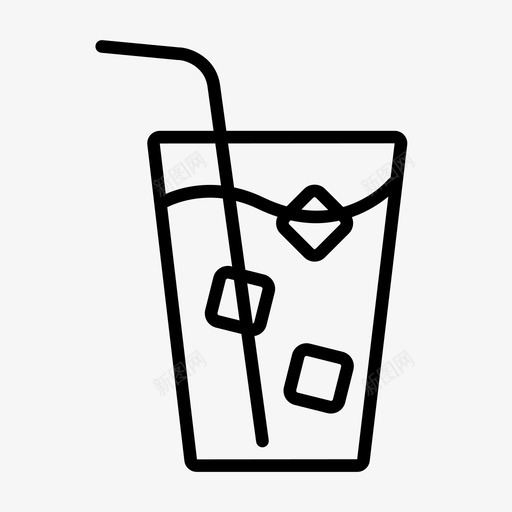 冰水射击点心图标svg_新图网 https://ixintu.com 优惠 冰 冰水 凉爽 射击 点心 玻璃杯 饮料 饮料饮料