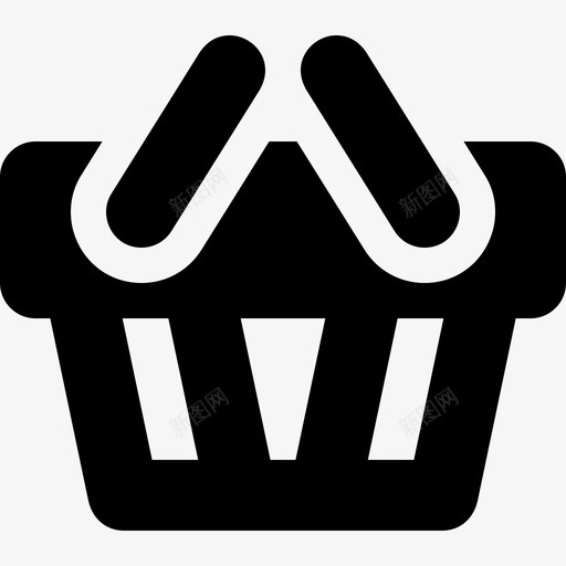 购物篮储存采购图标svg_新图网 https://ixintu.com 储存 卡丁车 在线 巴斯克斯购物 杂货 购买 购物篮 采购