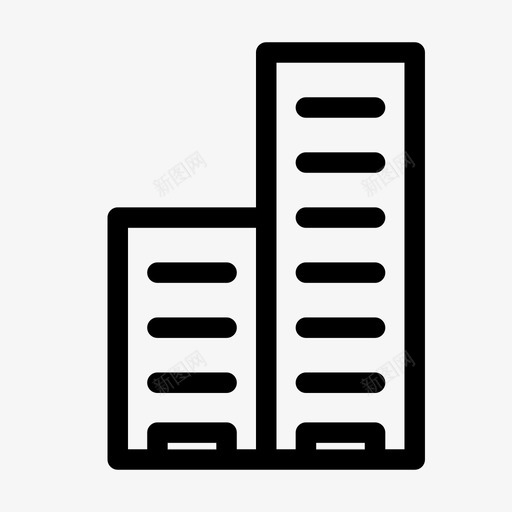 建筑物摩天大楼办公室图标svg_新图网 https://ixintu.com 办公室 商业 城市 工作场所 建筑物 摩天大楼 部门 隔间 高层建筑